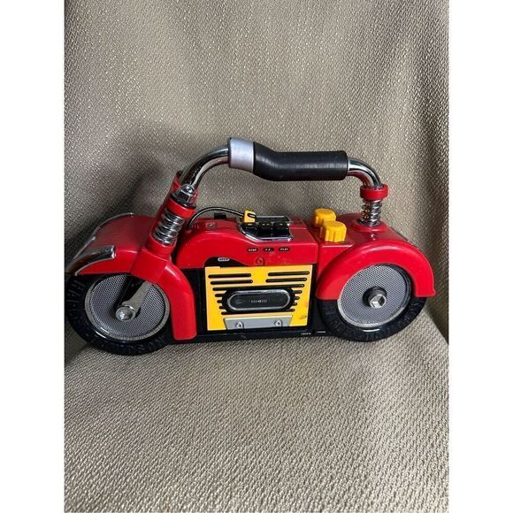 Junior Rider HARLEY DAVIDSON Portable Radio Cassette Player Partially Functional - Picture 1 of 15